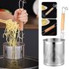 Stainless Steel Colander Noodle Dumplings Vegetable French Strainer Sink Basket Fries Tools Spaghetti Kitchen Fryer Mesh W7A8
