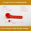 2Pcs High Quality Red Ball Valve Handle Replacement Iron Long Handle Leak Proof Universal For Gas Pool Faucet Water Garden