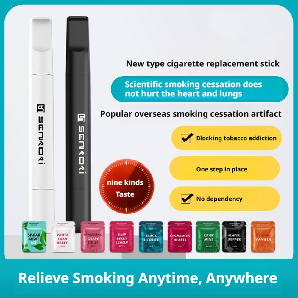 Nicotine Free Smoking Cessation Stick Healthy Fruit Flavor Cotton Core Assisted Quit Smoking Rod Replace Cigarette Gift for Men