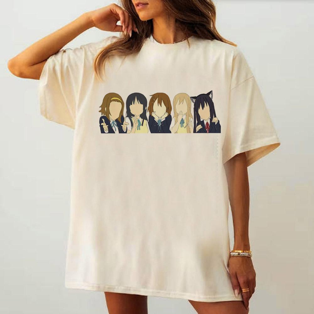 Kon top tees female graphic 2000s hip hop Retro Breathable tshirt Y2k hip hop kawaii Digital Breathable Punk
