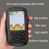 Brand New Colorful Wireless Fish Finder Dot Matrix Sonar Sensor Transducer Depth Echo Sounder  Recharged Battery