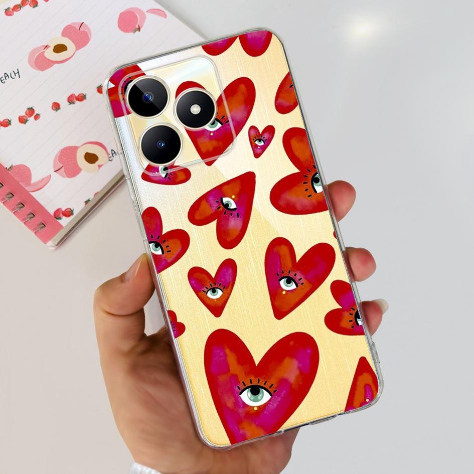 For Cover Realme C53 Phone Case 6.74" 2023 New Fashion Astronaut Soft Silicone Clear Back Cover For Realme C53 RMX3760 C 53 Capa