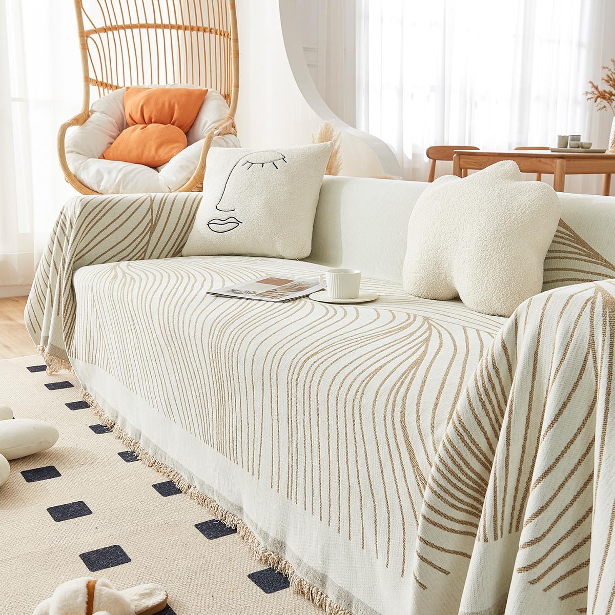 

Простое современное диванное полотенце, не царапающаяся диванная подушка, универсальный чехол для дивана из синели, универсальный универсальный чехол для четырех сезонов 180*130cm