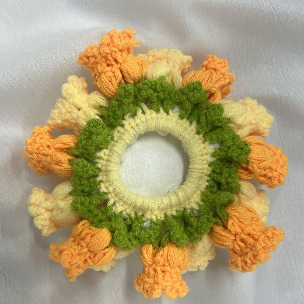 Handmade Knitted Hair Rope Flores Convallariae Sweet Hair Tie  Ponytail Band