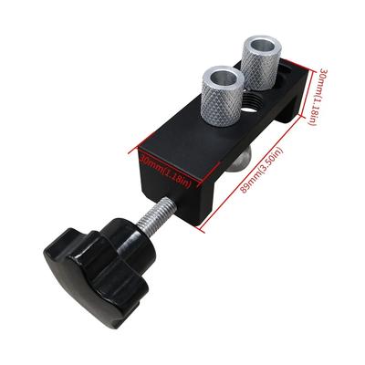 Aluminum Profile Track Drill Guide Punch Locator W/ Clamp and M6 Countersunk Step Drill - Universal Profiles Link Hole Locator