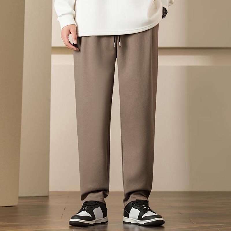 GENIOLAMODE Men's Loose Fit Drawstring Straight Leg Casual Pants