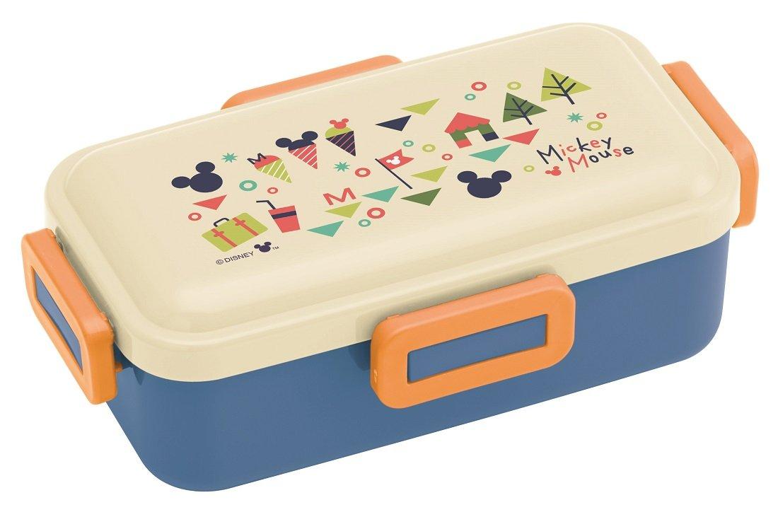 

Skater Fluffy Dome Lid Bento Box 530ml Mickey Mouse Vacation Made in Japan PFLB6