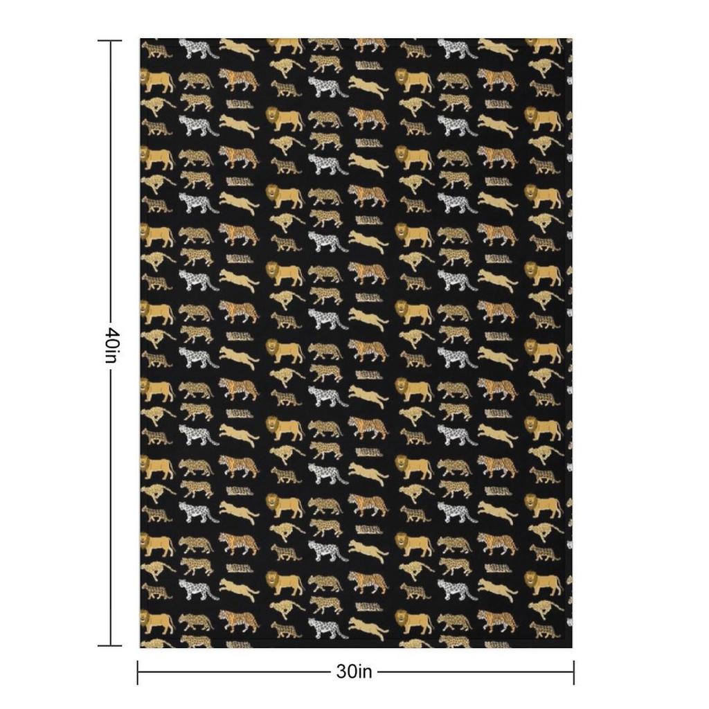 Big Cats - The Kids' Picture Show Throw Blanket Thin Comforter Blankets For Sofas Thermal Blankets