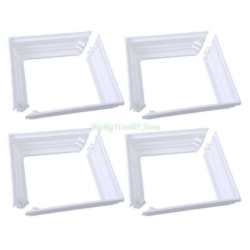 24TE White Plastic Post Base Trim Skirt 4inch Interior Diameter for Deck Posts 4Piece
