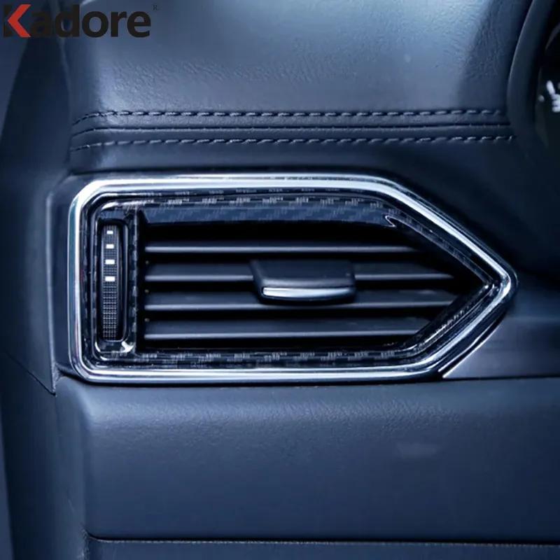 Car Air Condition Vent Outlet Cover Trim For Mazda CX-5 CX5 KF CX-8 2017-    2024 Carbon Interior Accessories