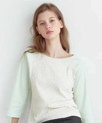 NONLOCAL Soft Raglan Sleeve T-Shirt - Light Green