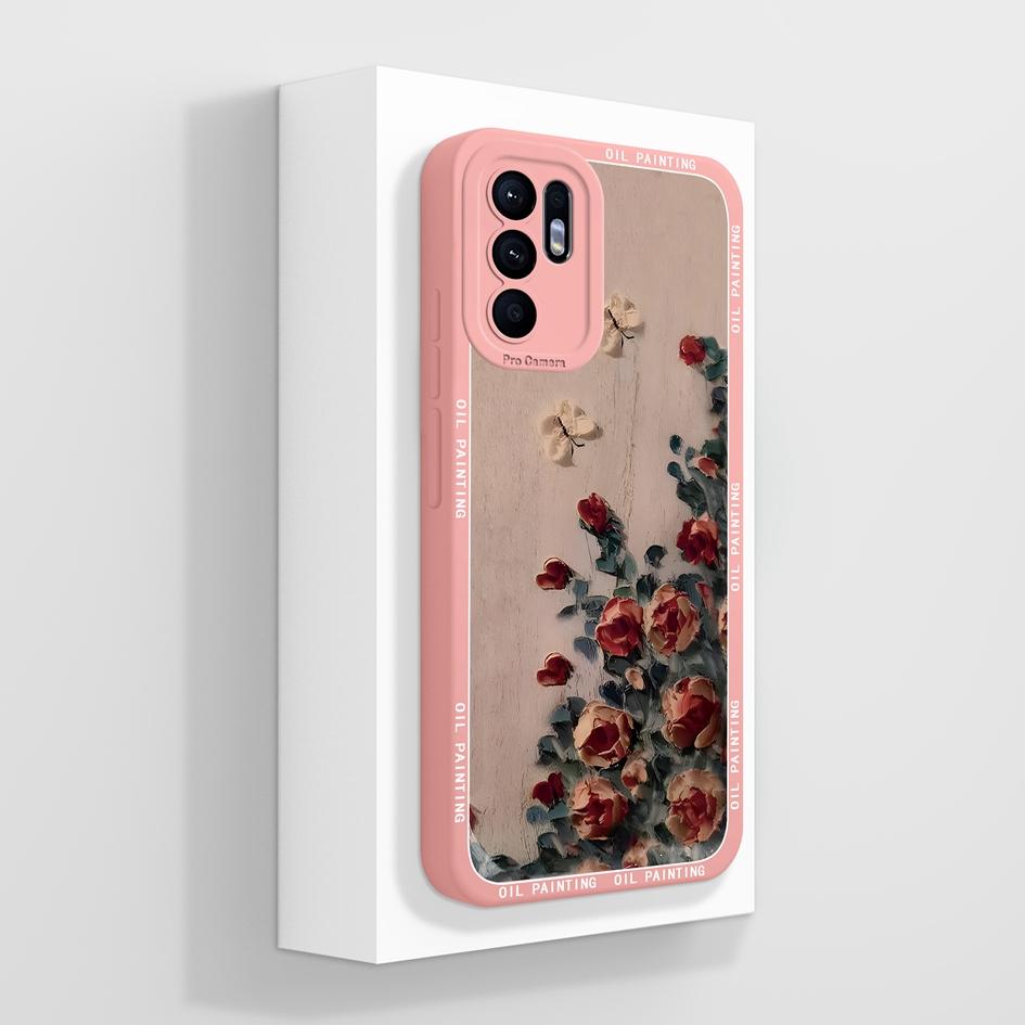 Hülle Für OPPO Reno6 6Z 7 7Z 8 8Z 10 Pro Plus Lite 4G 5G Niedliches Erdbeer-Bärenmuster Weiches Flüssigsilikon Hohe Qualität Rutschfestes Gehäuse Für OPPO Capa