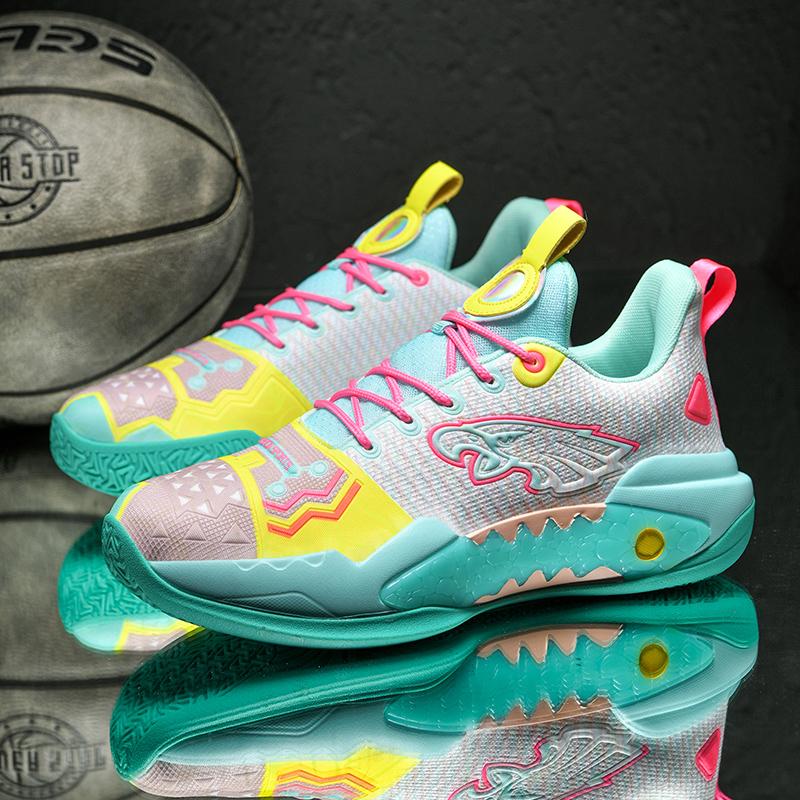 2025 Men New Casual High-Quality Glow-In-The-Dark Basketball Shoes with Rubber Outsoleevafriction  Style Sports Shoes Breathable