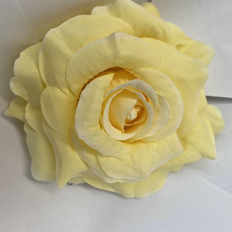 11cm Large Rose Head Imitation Flower Home Garden Potted Wedding Artificial Flower Wall Background Decorative Cloth Flower