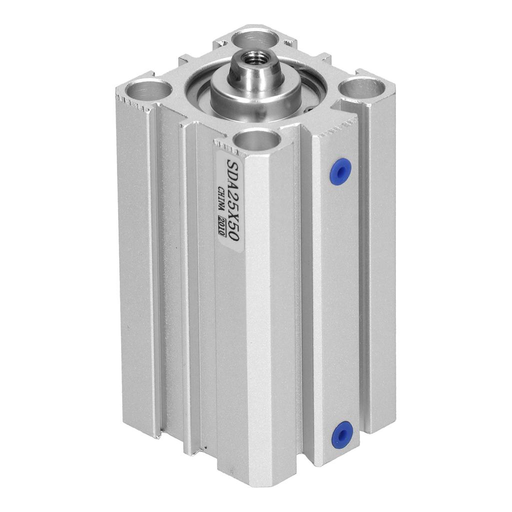 Air Cylinder Aluminum Thin Double Acting Pneumatic Components Accessories Bore 25mmSDA25x50