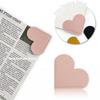 Bookmarker for Books Creative PU Leather Love Heart Reading Book Mark Book Page Marker Stationery Supplies Student Bookmark Gift