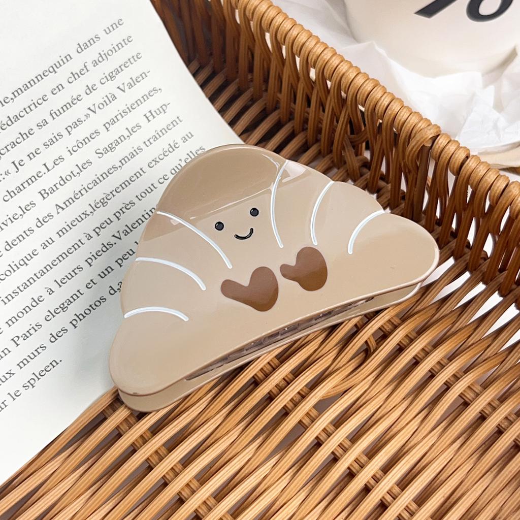1 Stück Neuer Essigsäure-Greifclip Einfacher Toast-Haarclip Haaraccessoires Süßes Mädchen Herz Haargreifer Haiklammer Groß