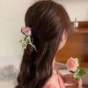 Elegante Metallblume Haarspange Klammer Koreanische Fee Strass Haar Krabbenklemme Haarspangen Für Frauen Süße Haarschmuck Ornament Geschenk