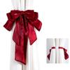 2Pieces Elegant Large Bowknot Curtain Holdbacks Straps Window Drapery Tiebacks Clips Wedding Accessories Decoration
