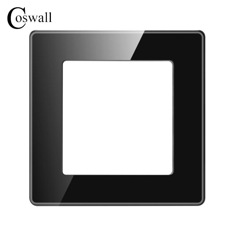 Black Glass Tuya Smart WiFi Wall Socket with Power Stats, Alexa-Compatible, European Standard