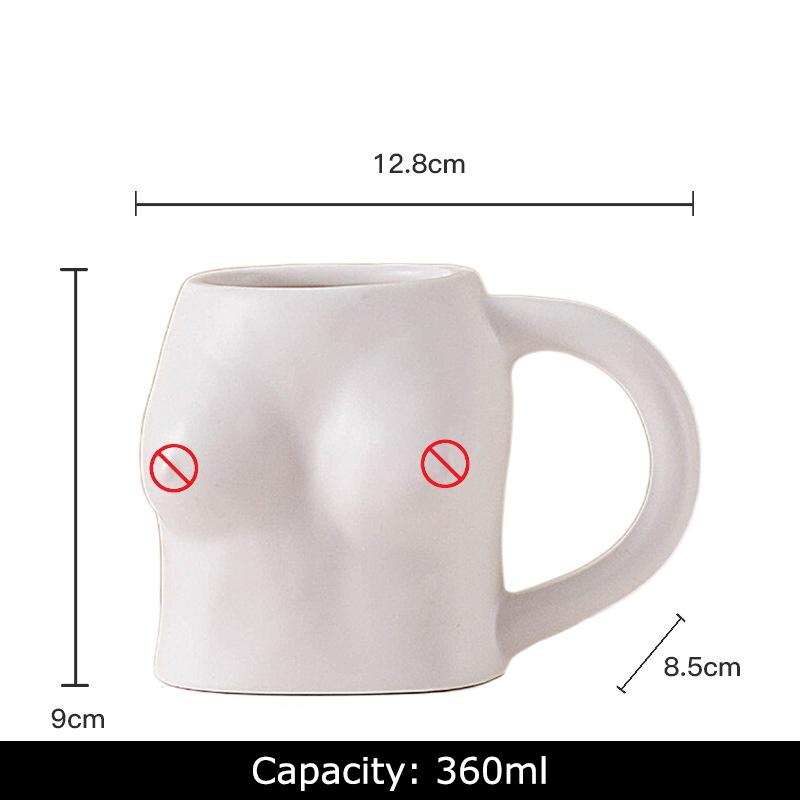 Clench Fist Shaped Porcelain Mugs Water Cup Human Body Art Coffee Mug Dining Table Afternoon Tea Teacup Fruits Juice Cup