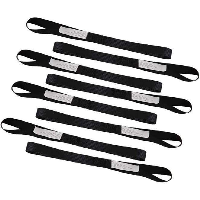 XSTRAP STANDARD Soft Loop Tie-Down Straps 8PK 1-1/16 X 18 Inches - 3600LB Breaking Strength, Loops For Securing Trailering Of Bikes, ATV, UTV,