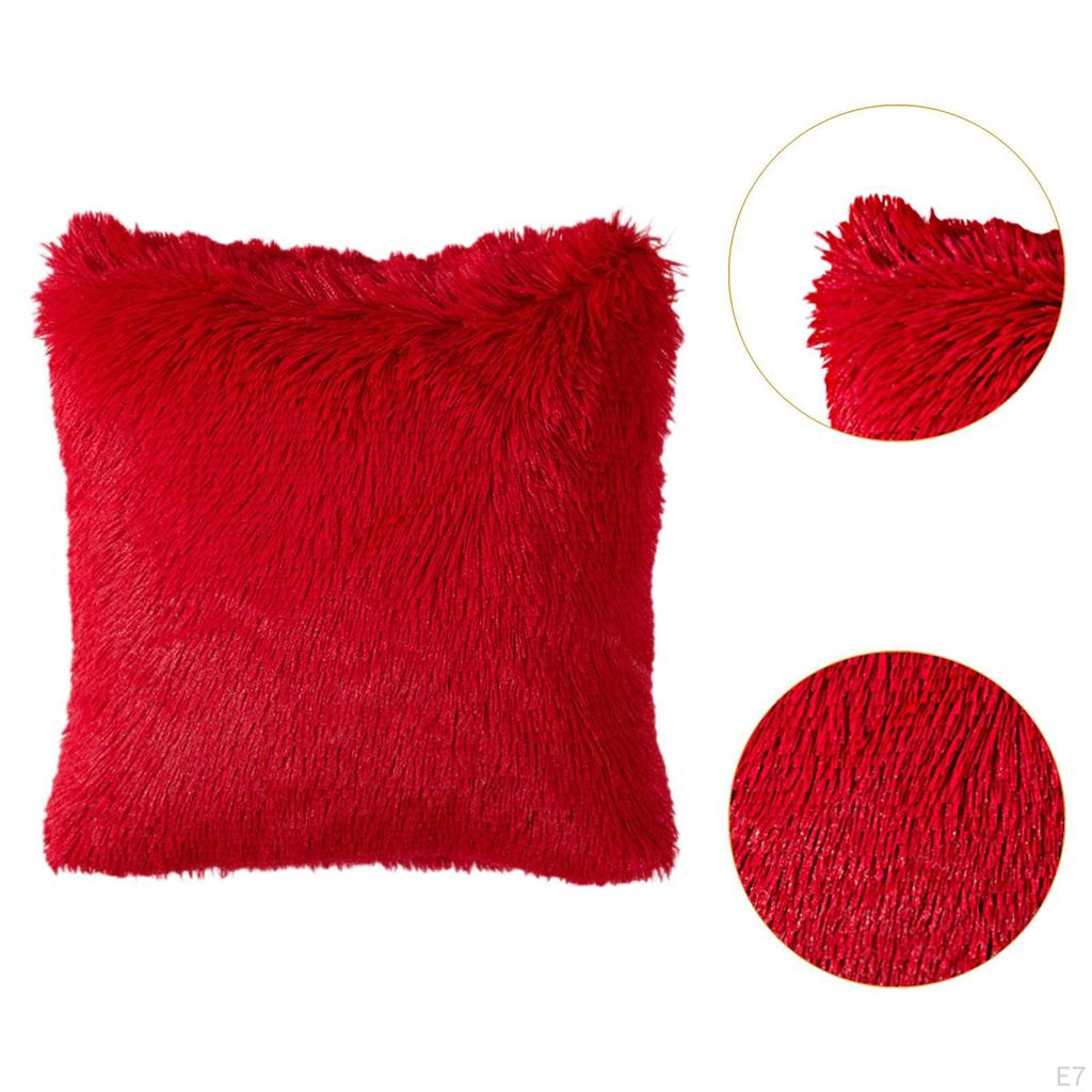 Plush Cushion Cover Elegant Bedding Comfortable Home Decor, Throw Pillow Cover,