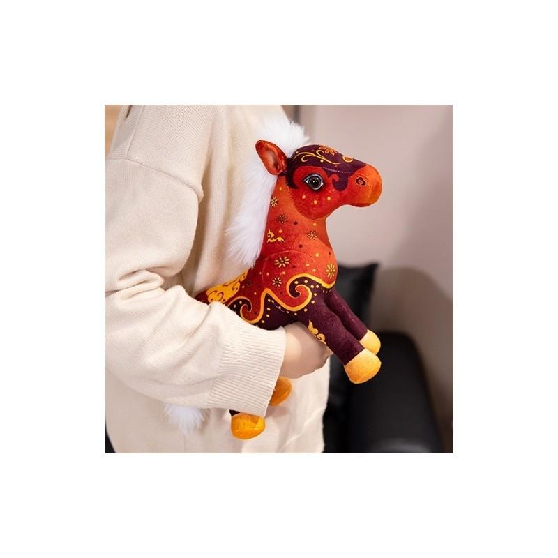 Cute Ethnic Style Pony Plush Toy Doll For Kids Birthday Gift