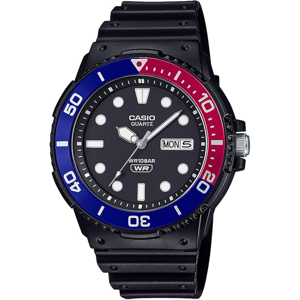 Casio] Часы Casio Collection [Оригинал Япония] MRW-230HJ-1E2JF Мужские Черный/Синий Безель