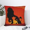 The Lion King Pillowcase Polyester Cushion Cover Decorative Cartoon Animal Throw Pillow Case Cover Bedroom Zipper 45X45cm