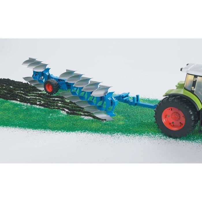 Charrue Réversible Lemken Vari-Titan - BRUDER - 72,5 cm - Réglable en Hauteur et Ajustable de Gauche à Droite