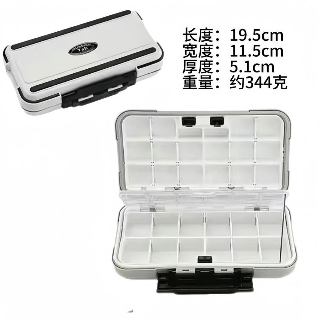 Large Double-Sided Fishing Tackle Box for Hooks and Baits