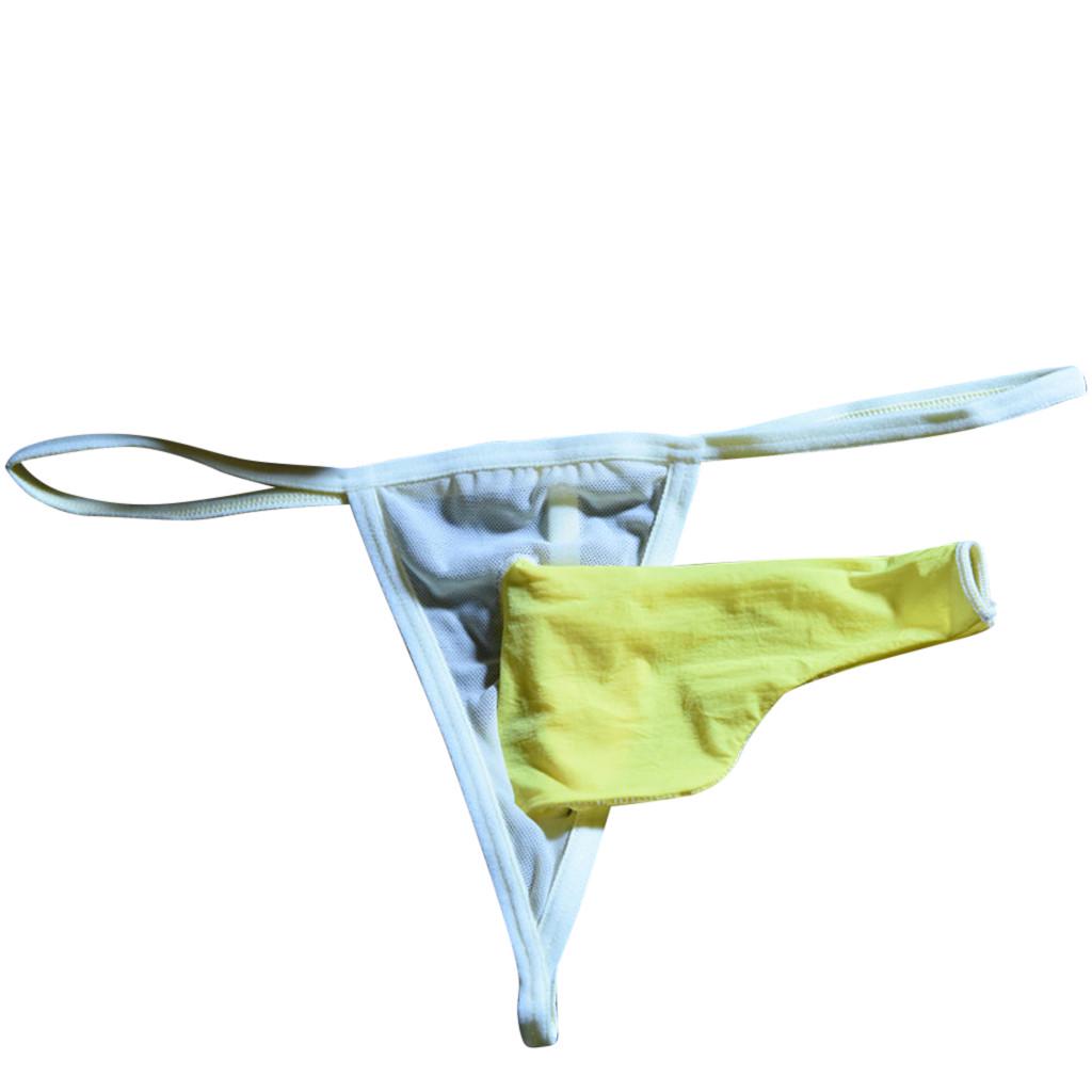 Men's Pantie Lingerie With Sexy Thong Briefs Knickers Underpants Underwear