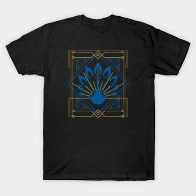 Art Deco Peacock Vintage Aesthetic T Shirt S 5XL Fast Shipping