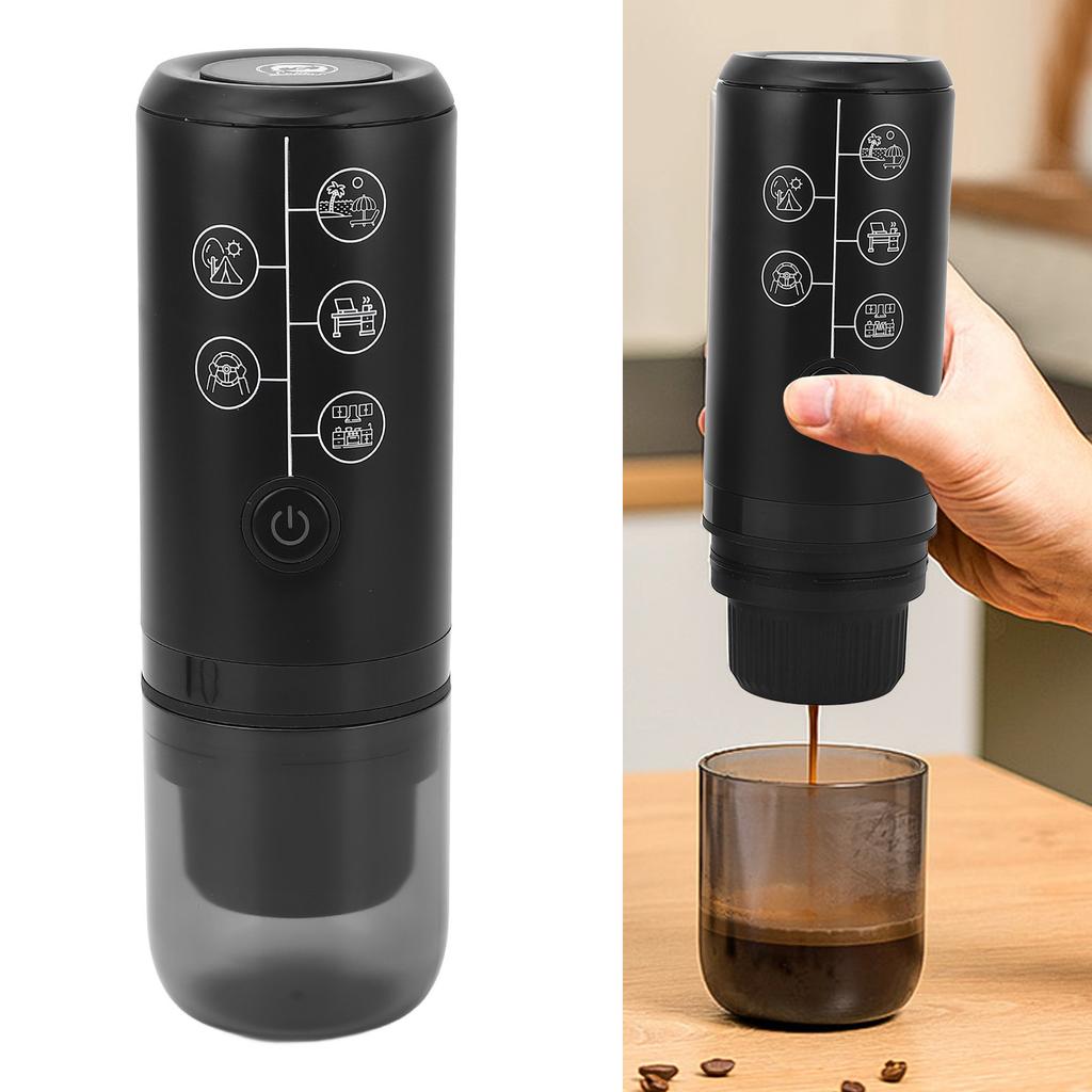 Portable Electric Coffee NaMachine Cordless Rechargble 17 Bar Pressure Electric Capsule Coffee Maker for Outdoor Home