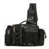 Fishing Tackle Backpack Lure Box Gear Storage Bag Fanny Pack for Men Fly Fishing Backpack with Rod Holder Sling Shoulder Bag