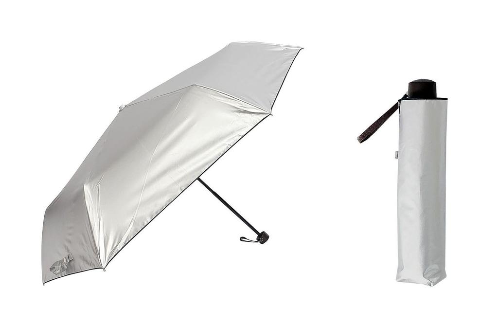 Tokyo Maruso UVION Unisex Folding Umbrella for Sun and Cool 55 UV Black Lining Rain, Coating, Mini, 99.99% Protection, 4040,