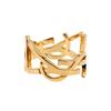 Saint Laurent Cassandra Monogram Metal Scarf Ring 823669 Y1500 8030