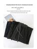 Women's High Waist Gray Striped Wide-Leg Pants - Early Spring 2026 Casual, Slimming, Relaxed Fit