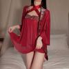 Large Size Sexy Antique Hanfu Exotic Antique Sexy Underwear Uniform Perspective Mesh Sling Free Nightdress