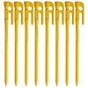 ELLISSE Forged Pegs, ELLISSE Stakes, 28cm, Yellow Powder Coated, Set of 8, MK-280YL, Made In Japan
