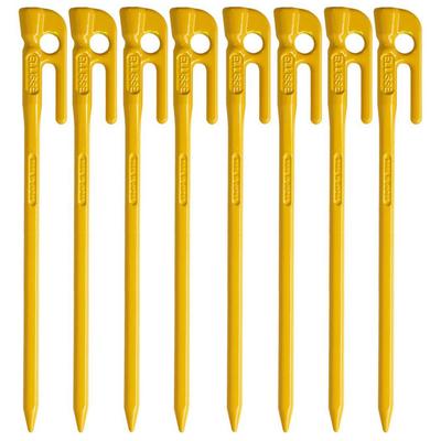 ELLISSE Forjado ELLISSE Amarelo Pó Conjunto de Estacas, Estacas, 28cm, Revestido, 8, MK-280YL,