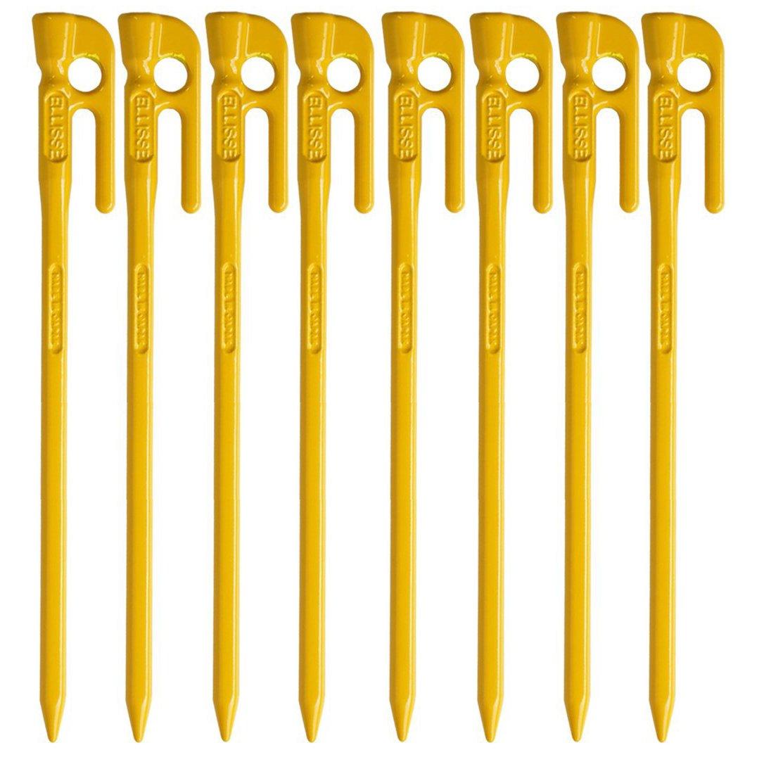 ELLISSE Кованые ELLISSE Желтый Порошковое Покрытие Набор Колышков, Колышки, 28см, С Покрытием, 8, MK-280YL, жёлтый