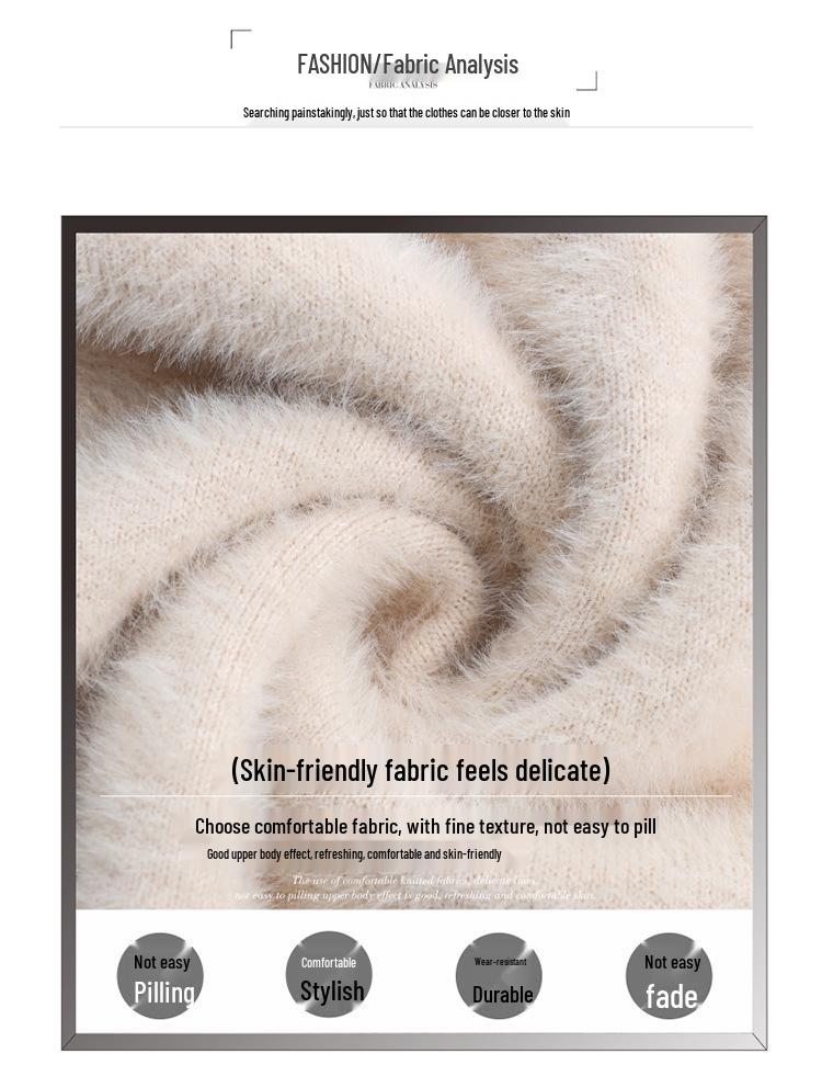 Stylish Winter Sweater for Women: New 2025 Plus-Size Velvet Knitwear for Moms