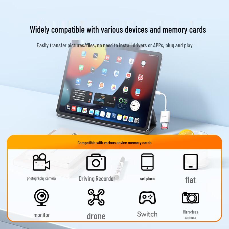 Apple Lightning To SD Card Reader