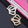 Engood 100Pcs Rhinestone Crown Button DIY Handmade Clothing Decorative Sewing Trim Embellishments Craft Jewelry Accessories
