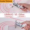 LIMNUO Silicone Cooking Mat, Bread Mat, Baking Mat with Measuring Pad, Large Size, Food-Grade Silicone, Non-Slip, for Baking Tools (Red, 40x50cm)