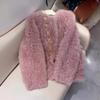 Pink Lamb Wool Imitation Fur Coat Women's Winter New Light Ripe Wind Small Top Fashion