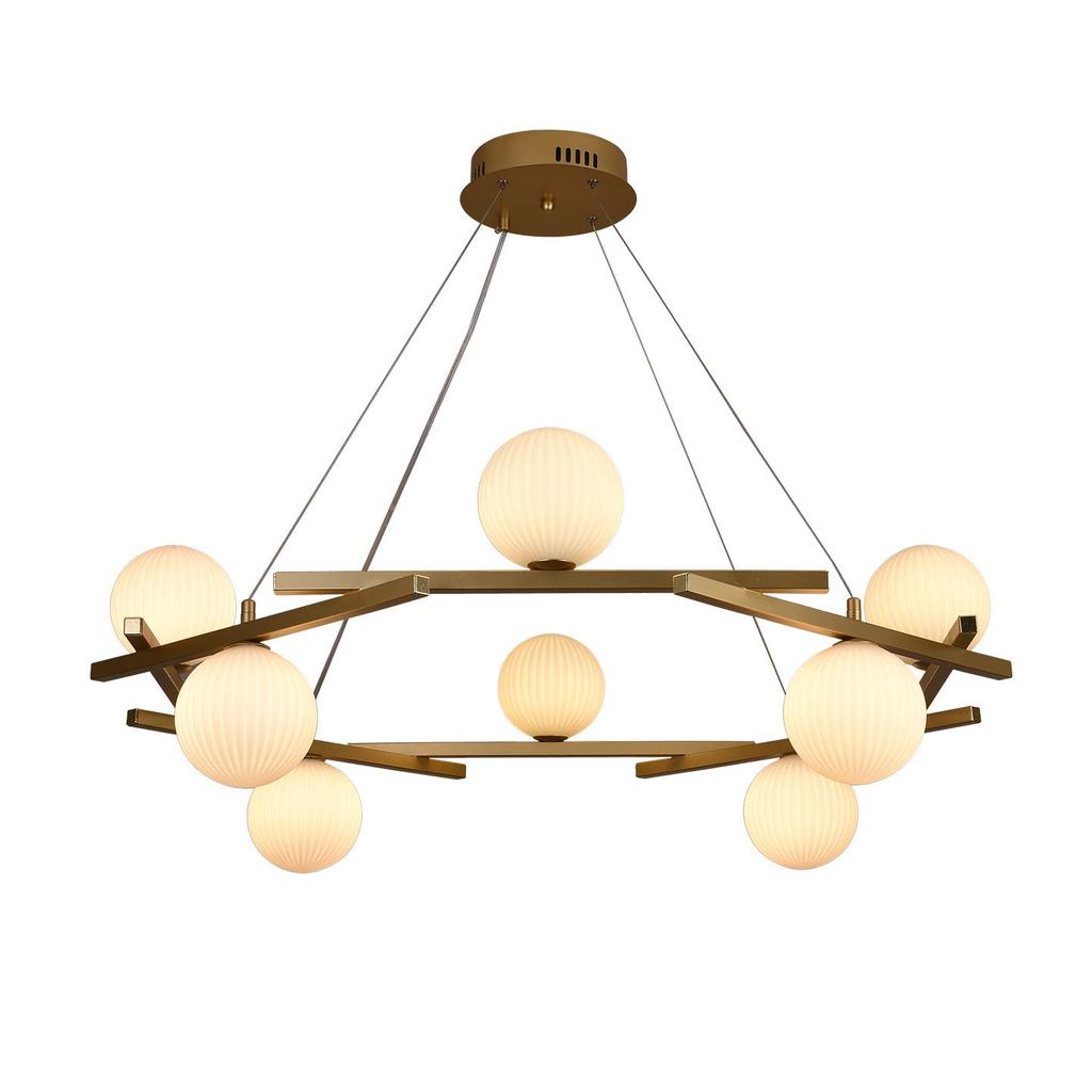 Nordic Modern Luxury Chandelier - Minimalist Living Room, Bedroom & Restaurant Lighting Fixture with Unique, Atmospheric Design.