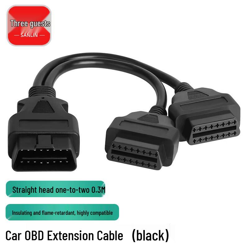 OBD-II 16-Pin Y-Splitter Extension Cable